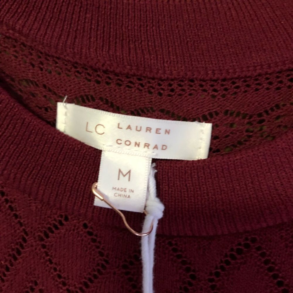 Laura Conrad Ruffle Pointelle Sweater - Picture 6 of 8